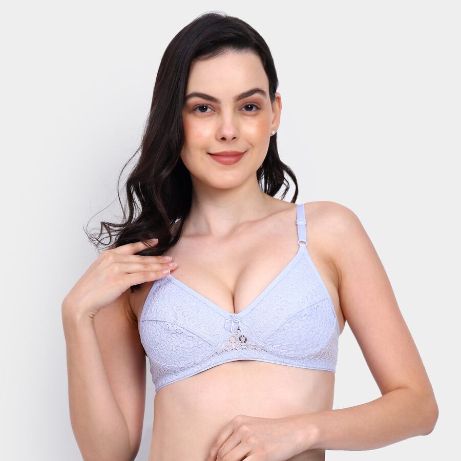 Ladies' Non-Padded Bra, Mid Blue, large image number null